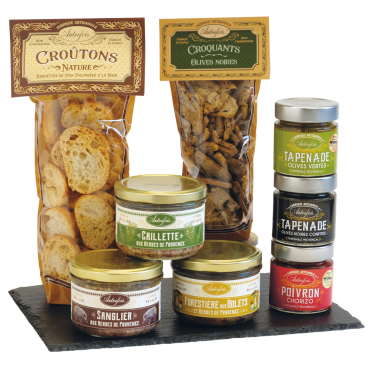 Coffret Terrines, Tartinables, Croquants & Croûtons.