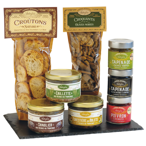 Coffret Terrines, Tartinables, Croquants & Croûtons.