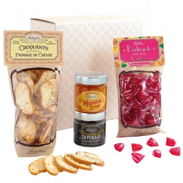 Coffret cadeau de spécialités provençales : terrines et croquants