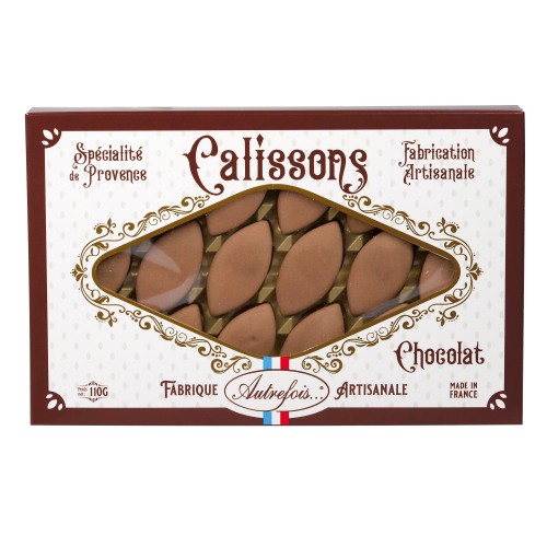 Calisson au chocolat - boîte décorée 110 g