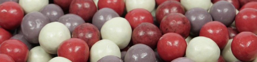 Pâte de fruits enrobée de Chocolat - Perle de fruit